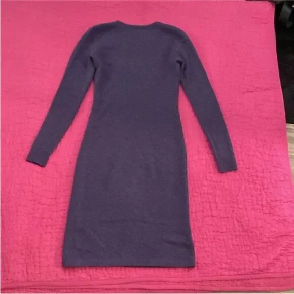 Ralph Lauren blue label Lavender Long Sleeve sweater Dress, XS - Picture 6 of 7